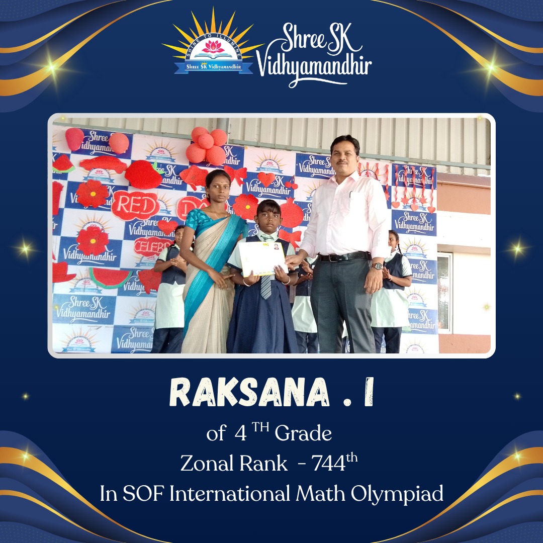 Raksana I — Zonal Rank 744, SOF International Mathematics Olympiad